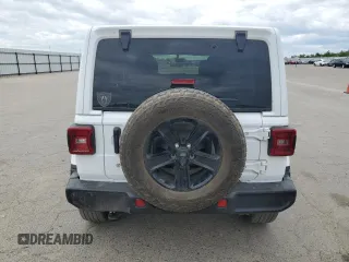 2020 Jeep Wrangler Unlimited Sahara with VIN 1C4HJXEN6LW254035, listed as a Copart auction lot 48900275 with 69,368 mi miles and Salvage Title. Bid and sale history available at carsss.com. Image 6.