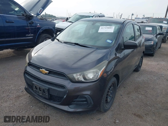 2016 Chevrolet Spark LS with VIN KL8CB6SAXGC579158, listed as a IAAI auction lot 41719883 with 47,863 mi miles. Bid and sale history available at carsss.com. Image 2.