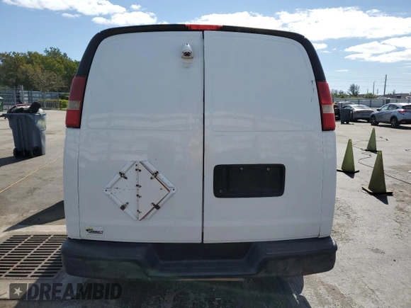 2014 Chevrolet Express Cargo Van with VIN 1GCWGFCA3E1132068, listed as a Copart auction lot 53259715 with 133,467 mi miles and Clean Title. Bid and sale history available at carsss.com. Image 6.