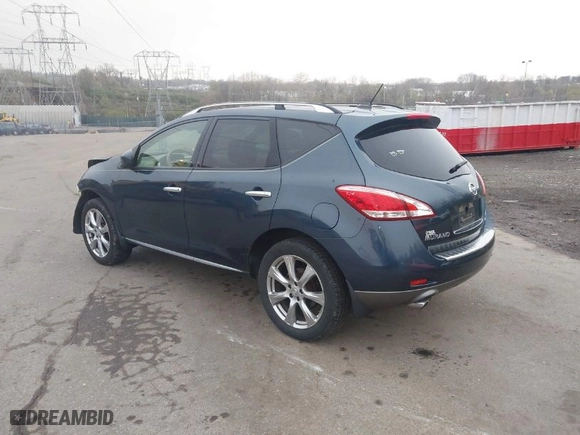 2013 Nissan Murano SL with VIN JN8AZ1MW6DW305038, listed as a IAAI auction lot 41951787 with 110,513 mi miles. Bid and sale history available at carsss.com. Image 3.