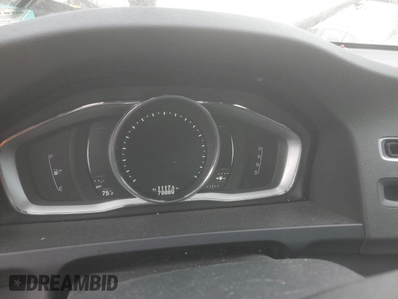2017 Volvo V60 Dynamic with VIN YV140MEL9H1364252, listed as a Copart auction lot 44056205 with 79,889 mi miles and Salvage Title. Bid and sale history available at carsss.com. Image 9.