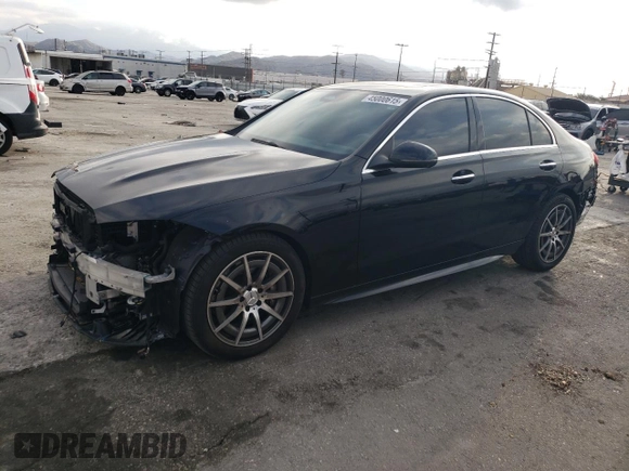 2023 Mercedes-Benz C 43 AMG with VIN W1KAF8HB9PR080028, listed as a Copart auction lot 45000615 with 12,786 mi miles and Salvage Title. Bid and sale history available at DreamBid. Image 1.