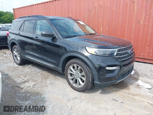 2022 Ford Explorer XLT z VIN 1FMSK8DH0NGC02932, wystawiony jako IAAI lot #42557795 z przebiegiem 90 991 mil mil oraz . Historia ofert i sprzedaży dostępna na DreamBid. Obrazek 1.