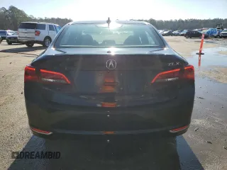 2015 Acura TLX Advance with VIN 19UUB2F79FA009585, listed as a Copart auction lot 48476795 with 89,985 mi miles and Salvage title. Bid and sale history available at DreamBid. Image 6.