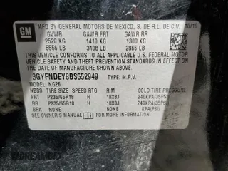 2011 Cadillac SRX Luxury Collection z VIN 3GYFNDEY8BS552949, wystawiony jako Copart lot #52417815 z przebiegiem 169 365 mil mil oraz Szkoda całkowita • Salvage title. Historia ofert i sprzedaży dostępna na DreamBid. Obrazek 13.
