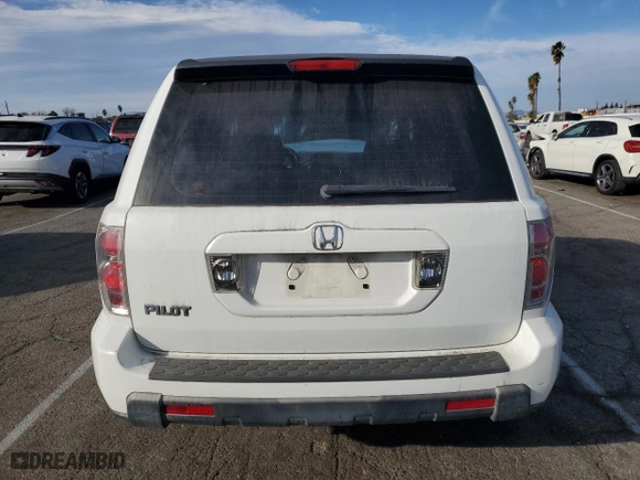 2007 Honda Pilot LX with VIN 5FNYF28177B014256, listed as a Copart auction lot 85744684 with 0 mi miles and Salvage Title. Bid and sale history available at carsss.com. Image 6.