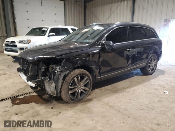 2014 Audi Q7 3.0T Premium Plus with VIN WA1LGAFE5ED015556, listed as a Copart auction lot 47432305 with 110,175 mi miles and Salvage Title. Bid and sale history available at carsss.com. Image 1.