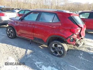 2024 Hyundai Venue SEL with VIN KMHRC8A33RU327385, listed as a IAAI auction lot 41247378 with 5,591 mi miles and . Bid and sale history available at DreamBid. Image 3.
