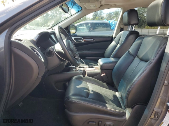 2016 Nissan Pathfinder S with VIN 5N1AR2MN8GC605139, listed as a Copart auction lot 58087724 with 123639 miles and Salvage Title. Bid and sale history available at carsss.com. Image 7.
