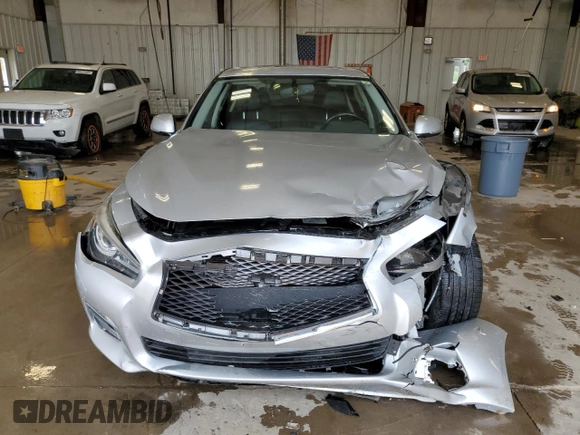 2014 Infiniti Q50 Sport z VIN JN1BV7AR5EM682473, wystawiony jako Copart lot #60747385 z przebiegiem 80 474 mil mil oraz Czysty tytuł • Clean title. Historia ofert i sprzedaży dostępna na DreamBid. Obrazek 5.