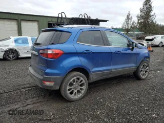 2021 Ford EcoSport Titanium z VIN MAJ6S3KL1MC448612, wystawiony jako Copart lot #45681115 z przebiegiem 45 744 mil mil oraz Szkody całkowita. Historia ofert i sprzedaży dostępna na DreamBid. Obrazek 3.