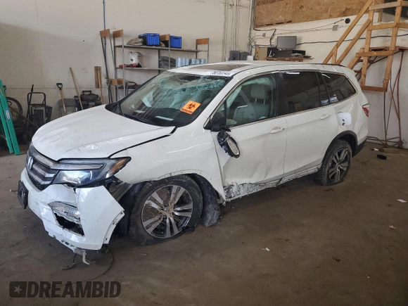 2017 Honda Pilot EX-L with VIN 5FNYF6H5XHB067562, listed as a Copart auction lot 50752245 with 110,610 mi miles and Salvage Title. Bid and sale history available at DreamBid. Image 1.