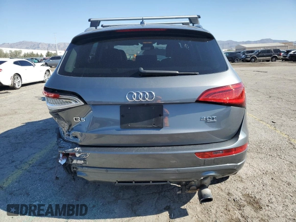 2014 Audi Q5 Premium Plus with VIN WA1LFAFP5EA083331, listed as a Copart auction lot 56058375 with 138,065 mi miles and Salvage title. Bid and sale history available at DreamBid. Image 6.