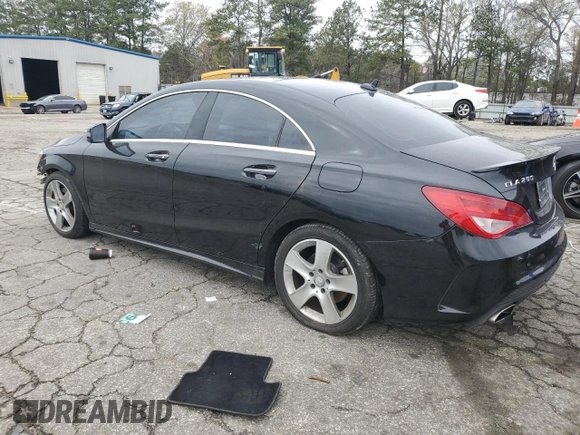 2015 Mercedes-Benz CLA 250 with VIN WDDSJ4EB2FN253961, listed as a Copart auction lot 49778695 with 93,409 mi miles and Salvage Title. Bid and sale history available at DreamBid. Image 2.