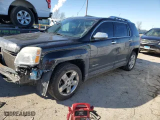 2012 GMC Terrain SLT-2 with VIN 2GKFLXE56C6353292, listed as a Copart auction lot 46133545 with 137,845 mi miles and Salvage Title. Bid and sale history available at carsss.com. Image 1.