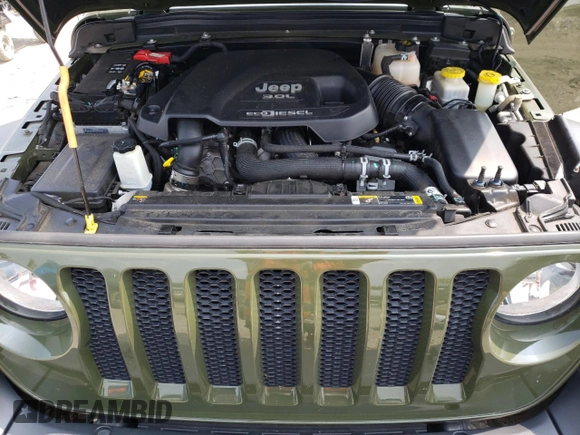 2021 Jeep Wrangler Unlimited Willys с VIN 1C4HJXDM4MW727070, выставлен на аукционе Copart как лот 60461275 с пробегом 42 078 миль миль и Списание • Salvage title. История ставок и продаж доступна на DreamBid. Изображение 11.