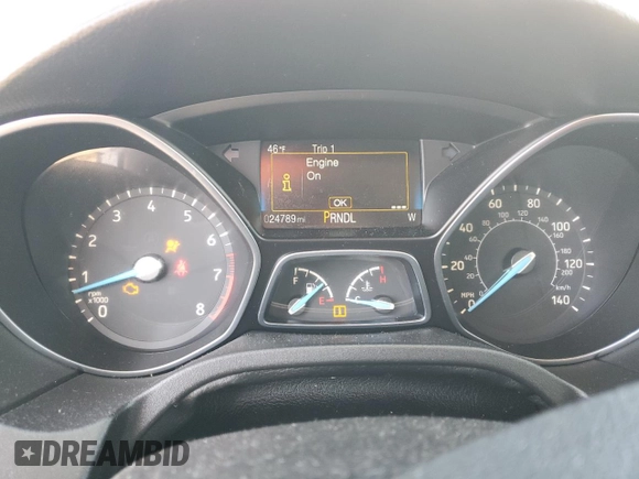 2017 Ford Focus SE with VIN 1FADP3F27HL320293, listed as a Copart auction lot 51782275 with 24,789 mi miles and Salvage title. Bid and sale history available at DreamBid. Image 9.