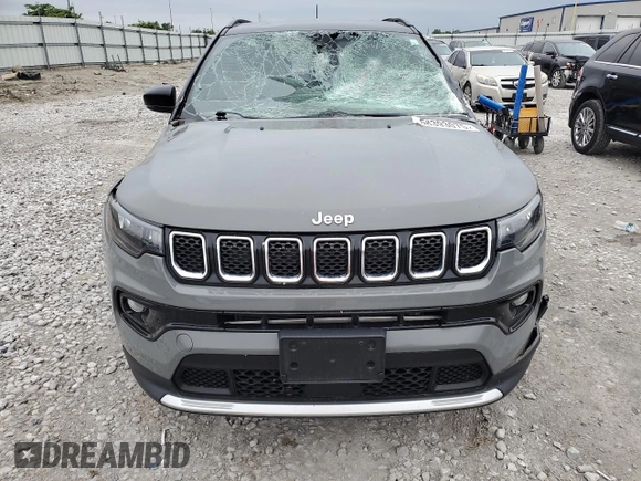 2023 Jeep Compass Limited с VIN 3C4NJDCN5PT523870, выставлен на аукционе Copart как лот 58393075 с пробегом 41 350 миль миль и Списание • Salvage title. История ставок и продаж доступна на DreamBid. Изображение 5.