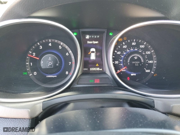 2015 Hyundai Santa Fe Sport with VIN 5XYZW4LA9FG271580, listed as a Copart auction lot 48326065 with 102,038 mi miles and Salvage Title. Bid and sale history available at carsss.com. Image 9.