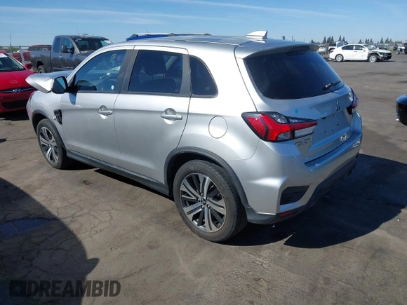 2020 Mitsubishi Outlander Sport ES 2.0 with VIN JA4AR3AUXLU025525, listed as a IAAI auction lot 40648521 with 103,306 mi miles. Bid and sale history available at carsss.com. Image 3.