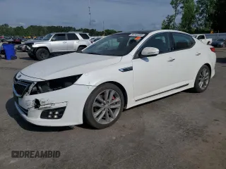 2014 Kia Optima SXL Turbo with VIN 5XXGR4A60EG283083, listed as a Copart auction lot 54181395 with 167,669 mi miles and Salvage title. Bid and sale history available at DreamBid. Image 1.
