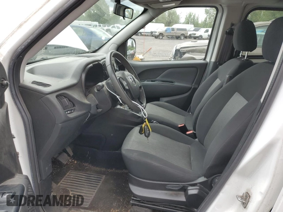 2016 Ram ProMaster City Cargo Tradesman SLT with VIN ZFBERFBT2G6C57423, listed as a Copart auction lot 59997944 with 40,688 mi miles and Salvage Title. Bid and sale history available at DreamBid. Image 7.