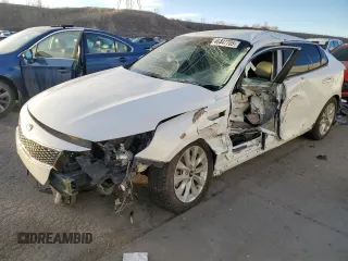 2016 Kia Optima EX with VIN 5XXGU4L34GG030790, listed as a Copart auction lot 46447705 with 148,890 mi miles and Salvage Title. Bid and sale history available at carsss.com. Image 1.