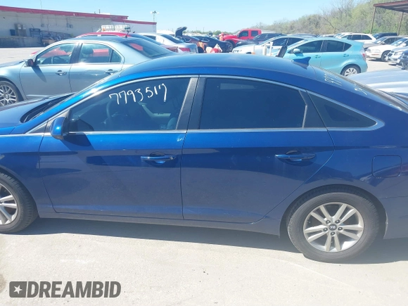 2017 Hyundai Sonata 2.4L with VIN 5NPE24AF7HH493040, listed as a IAAI auction lot 41831646 with 142,523 mi miles and . Bid and sale history available at carsss.com. Image 14.