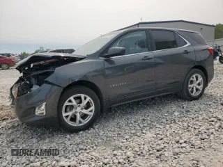 2021 Chevrolet Equinox LT with VIN 3GNAXKEV7ML379112, listed as a Copart auction lot 58893365 with 42,987 mi miles and Salvage title. Bid and sale history available at DreamBid. Image 1.