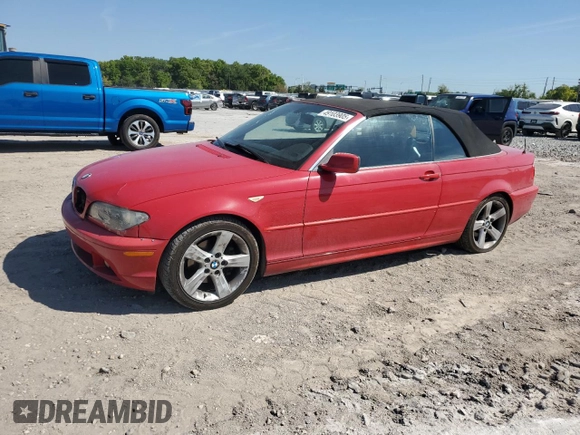 2006 BMW 3 Series 325Ci with VIN WBABW33436PX88504, listed as a Copart auction lot 49103905 with 160,840 mi miles and Salvage title. Bid and sale history available at DreamBid. Image 1.