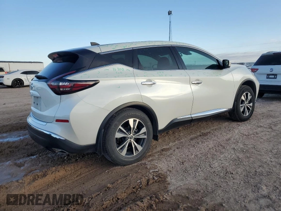 2022 Nissan Murano S with VIN 5N1AZ2AJ5NC119452, listed as a Copart auction lot 83622194 with 38,464 mi miles and Salvage Title. Bid and sale history available at DreamBid. Image 3.