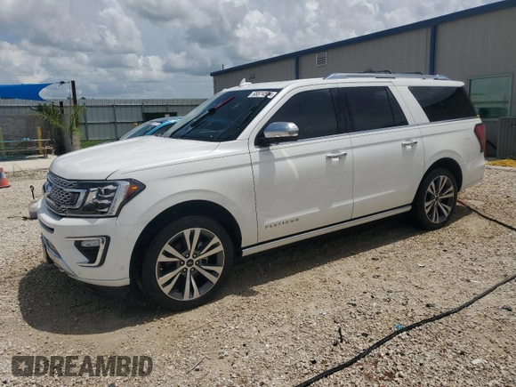 2021 Ford Expedition Max Platinum with VIN 1FMJK1MT3MEA72923, listed as a Copart auction lot 68874584 with 98,302 mi miles and Non repairable. Bid and sale history available at DreamBid. Image 1.