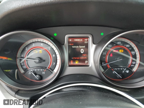 2015 Dodge Journey Crossroad with VIN 3C4PDCGG9FT517560, listed as a Copart auction lot 58935135 with 108,088 mi miles and Salvage title. Bid and sale history available at DreamBid. Image 9.