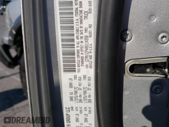 2010 Dodge 1500 SLT with VIN 1D7RV1CP4AS114358, listed as a Copart auction lot 71503804 with 113,803 mi miles and Salvage Title. Bid and sale history available at DreamBid. Image 12.