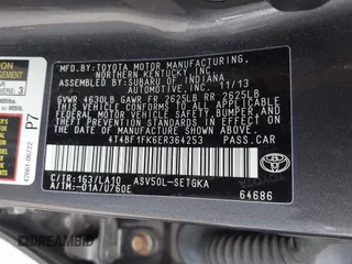 2014 Toyota Camry L with VIN 4T4BF1FK6ER364253, listed as a IAAI auction lot 42011773 with 87,051 mi miles. Bid and sale history available at carsss.com. Image 9.