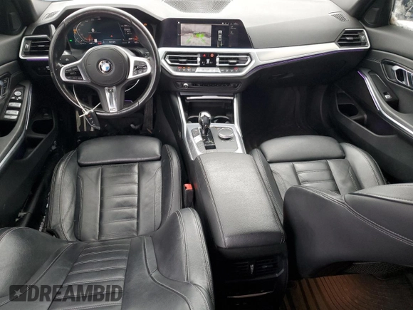 2020 BMW 3 Series 330i xDrive with VIN 3MW5R7J00L8B12632, listed as a Copart auction lot 43011785 with 74,845 mi miles and Clean Title. Bid and sale history available at carsss.com. Image 8.