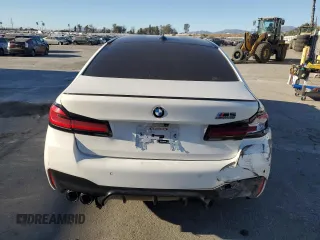 2021 BMW M5 with VIN WBS83CH06MCG40567, listed as a Copart auction lot 87288054 with 0 mi miles and Salvage Title. Bid and sale history available at carsss.com. Image 6.