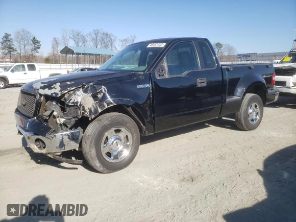 2006 Ford F-150 STX with VIN 1FTRF02WX6KC30181, listed as a Copart auction lot 46457425 with 250,674 mi miles and Salvage Title. Bid and sale history available at carsss.com. Image 1.
