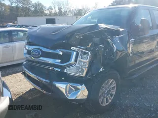 2021 Ford Super Duty F-250 SRW XL with VIN 1FT7W2B61MEE02841, listed as a IAAI auction lot 41454119 with 54,703 mi miles. Bid and sale history available at carsss.com. Image 6.