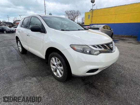 2012 Nissan Murano S with VIN JN8AZ1MW1CW210109, listed as a Copart auction lot 49190345 with 154,924 mi miles and Clean Title. Bid and sale history available at DreamBid. Image 1.