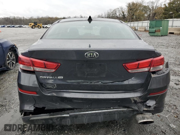 2019 Kia Optima S with VIN 5XXGT4L36KG284688, listed as a Copart auction lot 83970254 with 98,616 mi miles and Salvage Title. Bid and sale history available at carsss.com. Image 6.