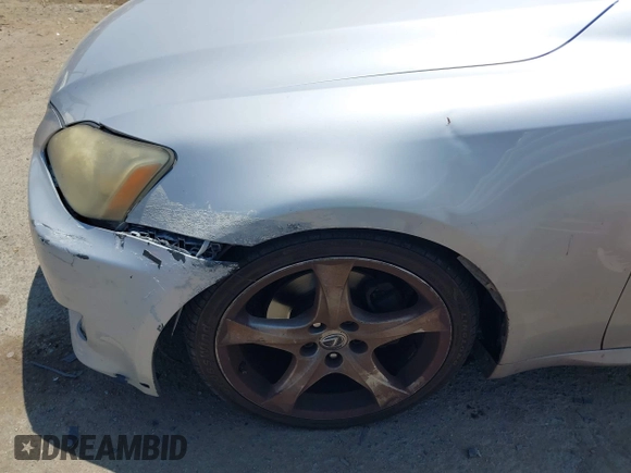 2007 Lexus IS 250 with VIN JTHBK262072052605, listed as a IAAI auction lot 42436878 with 255,906 mi miles and . Bid and sale history available at DreamBid. Image 6.