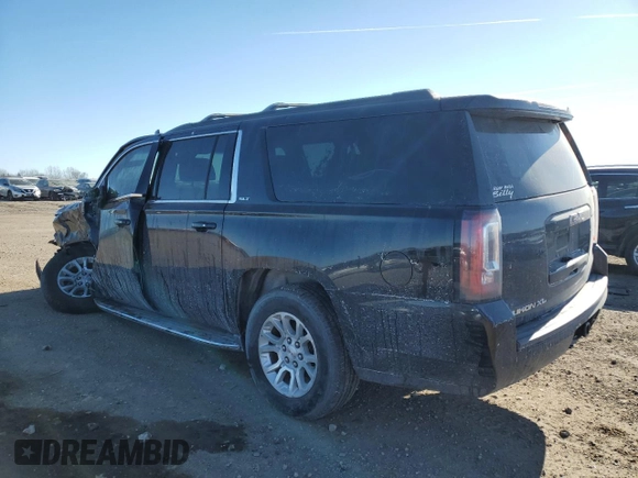 2015 GMC Yukon XL SLT with VIN 1GKS2HKC4FR631724, listed as a Copart auction lot 42298335 with 0 mi miles and Salvage Title. Bid and sale history available at carsss.com. Image 2.