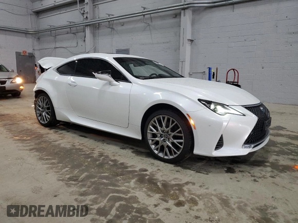 2022 Lexus RC 300 with VIN JTHD85EC0N5006688, listed as a Copart auction lot 56381435 with 24,551 mi miles and Salvage title. Bid and sale history available at DreamBid. Image 4.