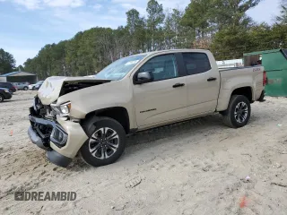 2021 Chevrolet Colorado 4WD Z71 z VIN 1GCGTDEN7M1221936, wystawiony jako Copart lot #47198755 z przebiegiem 46 422 mil mil oraz Szkoda całkowita • Salvage title. Historia ofert i sprzedaży dostępna na DreamBid. Obrazek 1.