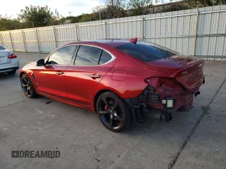 2020 Genesis G70 3.3T with VIN KMTG34LE0LU048827, listed as a Copart auction lot 78878334 with 41,430 mi miles and Salvage Title. Bid and sale history available at carsss.com. Image 2.