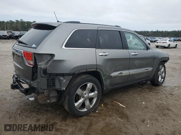 2013 Jeep Grand Cherokee Overland with VIN 1C4RJFCT7DC522416, listed as a Copart auction lot 44614375 with 170,786 mi miles and Salvage Title. Bid and sale history available at carsss.com. Image 3.
