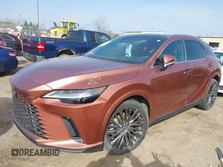 2023 Lexus RX with VIN 2T2BAMCA6PC019746, listed as a IAAI auction lot 41967709 with 7,184 mi miles. Bid and sale history available at carsss.com. Image 2.