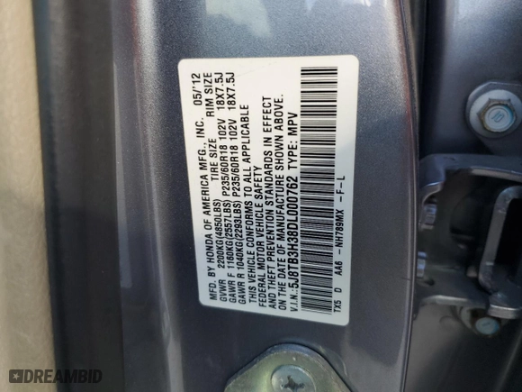 2013 Acura RDX with VIN 5J8TB3H38DL000762, listed as a Copart auction lot 44864045 with 228,519 mi miles and Salvage Title. Bid and sale history available at carsss.com. Image 15.