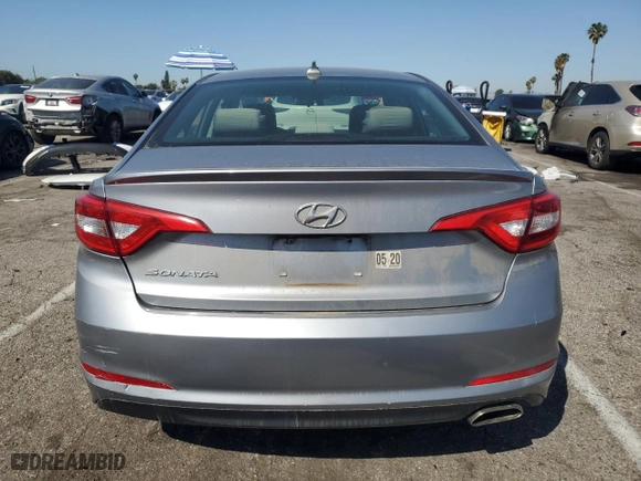 2017 Hyundai Sonata SE with VIN 5NPE24AFXHH540612, listed as a Copart auction lot 51391875 with 104,756 mi miles and Salvage Title. Bid and sale history available at carsss.com. Image 6.